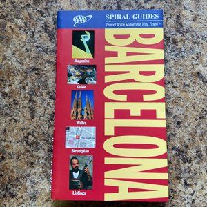 Barcelona AAA Spiral Guide Travel Guidebook Travel Book 3rd Edition